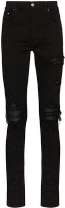 MX1 distressed-effect slim-fit jeans