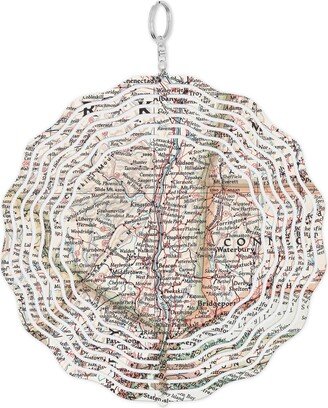 Hudson Valley New York Map Garden Spinner - Decor Outdoor Gift