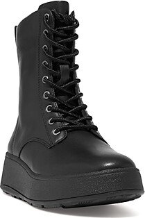 Women's F Mode Leather Platform Ankle Boots