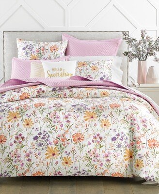 Damask Designs Wildflowers 2-Pc. Comforter Set, Twin, Created for Macy's