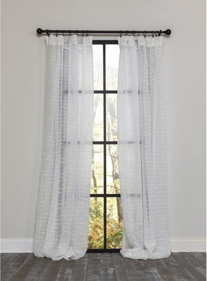 -Cadence Sheer Rod Pocket Curtain Single Panel, 54 by 63-Inch