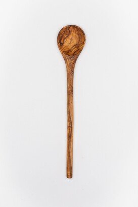 Long Round Handle Olive Wood Spoon