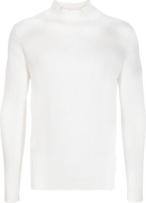 High-Neck Ribbed Jumper