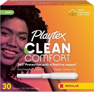 Clean Comfort Organic Tampons - Regular - 30ct