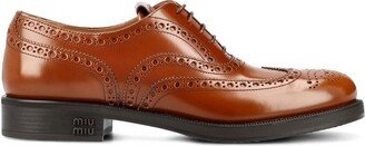Perforated Lace-Up Shoes-AA