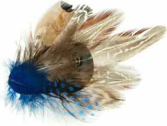 Hortons England Blue Feather Hat Pin