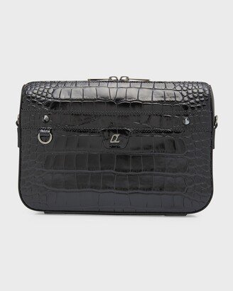 Men's Ruisbuddy Croc-Effect Crossbody Bag