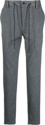 Mélange Straight-Leg Trousers