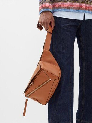 Puzzle Leather Cross-body Bag