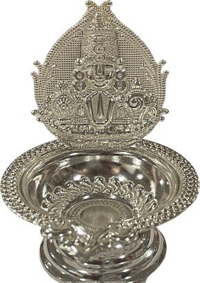 925 Sterling Silver Hallmarked Handcrafted Tirupathi Balaji Deepak | Diya