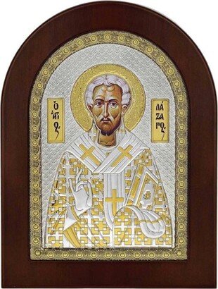 Saint Lazarus - Greek Orthodox Catholic Christian Byzantine-Silver Icon