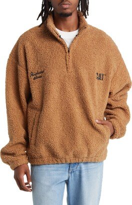 CAT WWR High Pile Fleece Half Zip Pullover