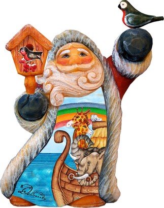 G.DeBrekht Tiny Tale Scenic Santa with Noah Ark Figurine