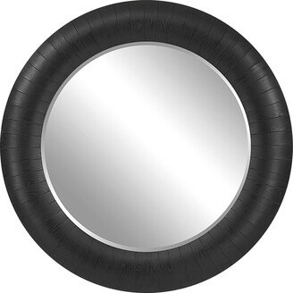 Stockade Dark Round Mirror - 55.875