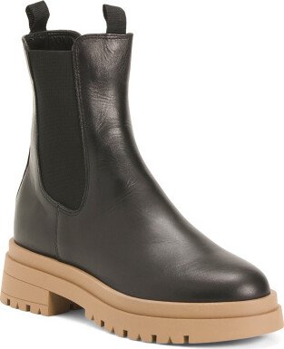 Leather Chelsea Booties for Women-AD