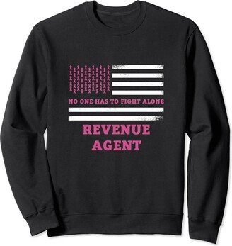 Breast Cancer Awareness Design and Gifts Breast Cancer Awareness Revenue Agent Pink Ribbon Sweatshirt