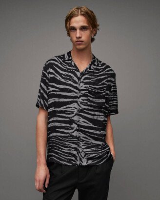 Cubs Tiger Print Relaxed Fit Shirt