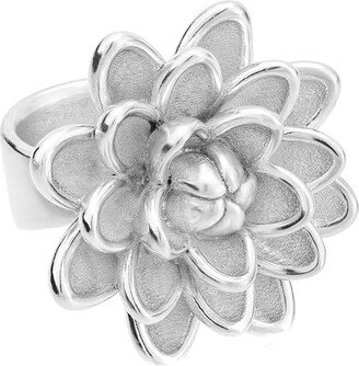 large Dalia sterling silver ring