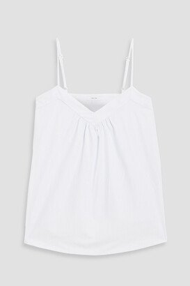 Zofia pinstriped organic cotton-poplin camisole