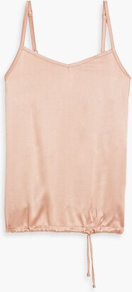 Bead-embellished silk-blend satin camisole-AB