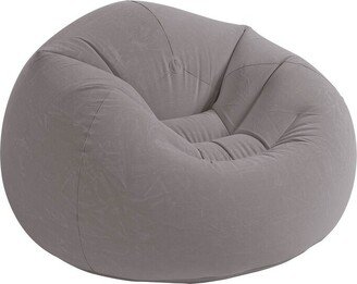 Inflatable Contoured Corduroy Beanless Bag Lounge Chair, Grey | 68579EP - 5.5