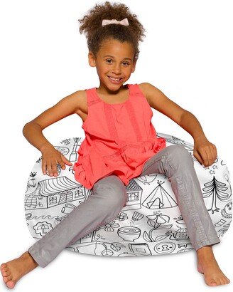 Posh Creations Bean Bag Chair for Kids-AK