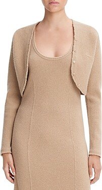 Wool Cashmere Ribbed Bolero