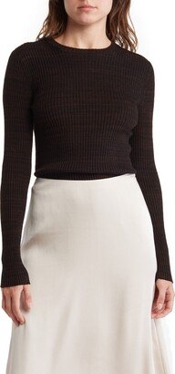 Marled Rib Crewneck Sweater