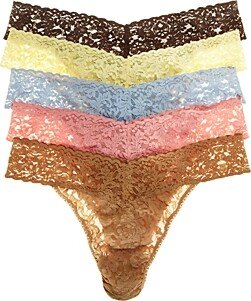 Signature Original-Rise Thongs, Set of 5