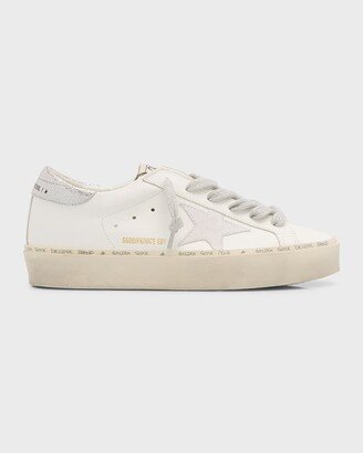 Hi Star Mixed Leather Low-Top Sneakers