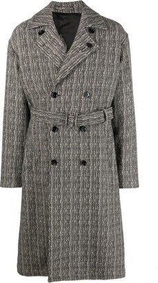 Double-Breasted Tweed Coat-AB