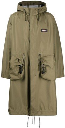 x Eastpak patch-pocket parka coat