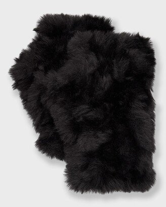 Faux Fur Fingerless Gloves-AA