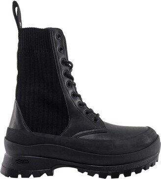 Chelsea Knit Lace-Up Trace Boots