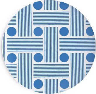 Salad Plates: Beams - Blue Salad Plate, Blue