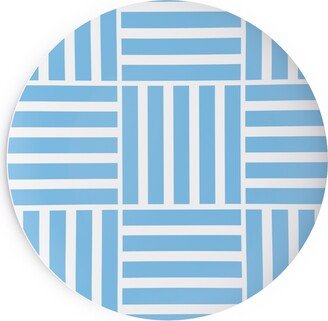 Salad Plates: South Beach Stripe - Neptune Salad Plate, Blue