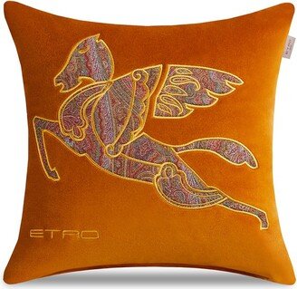 Logo Embroidered Cushion-AB