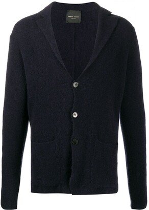 Notched Lapel Cardigan