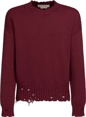 Ripped Crew Neck Jumper