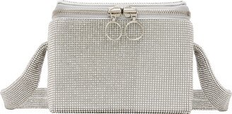 Silver Crystal Mesh Cooler Bag
