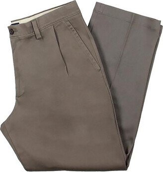 Mens Classic Fit Chino Khaki Pants