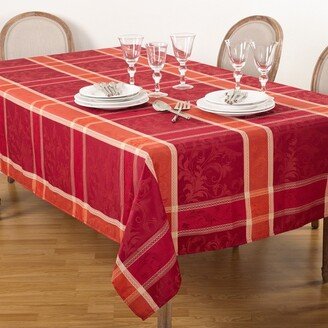 Saro Lifestyle Plaid Design Fall Autumn Season Holiday Tablecloth, , Multicolored