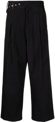 Asymmetric Tapered Cropped Trousers