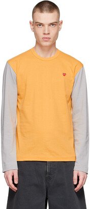 Yellow Cotton Long Sleeve T-Shirt