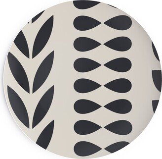 Salad Plates: Minimalist Scandinavian Vines Salad Plate, Beige