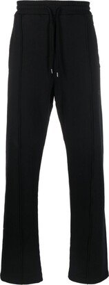 Drawstring-Waist Cotton Track Pants-AI