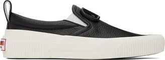 Black Slip-On VLogo Sneakers