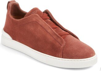 Triple Stitch Suede Slip-On Sneaker-AA