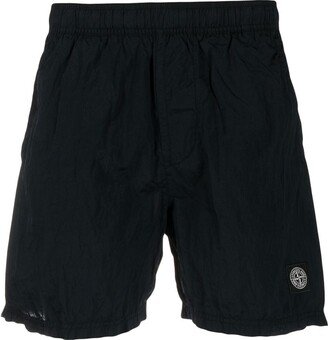 Embroidered-Logo Swim Shorts