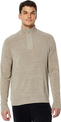 CozyChic Ultra Lite(r) 1/2 Zip Mock Pullover (Nickle) Men's Clothing